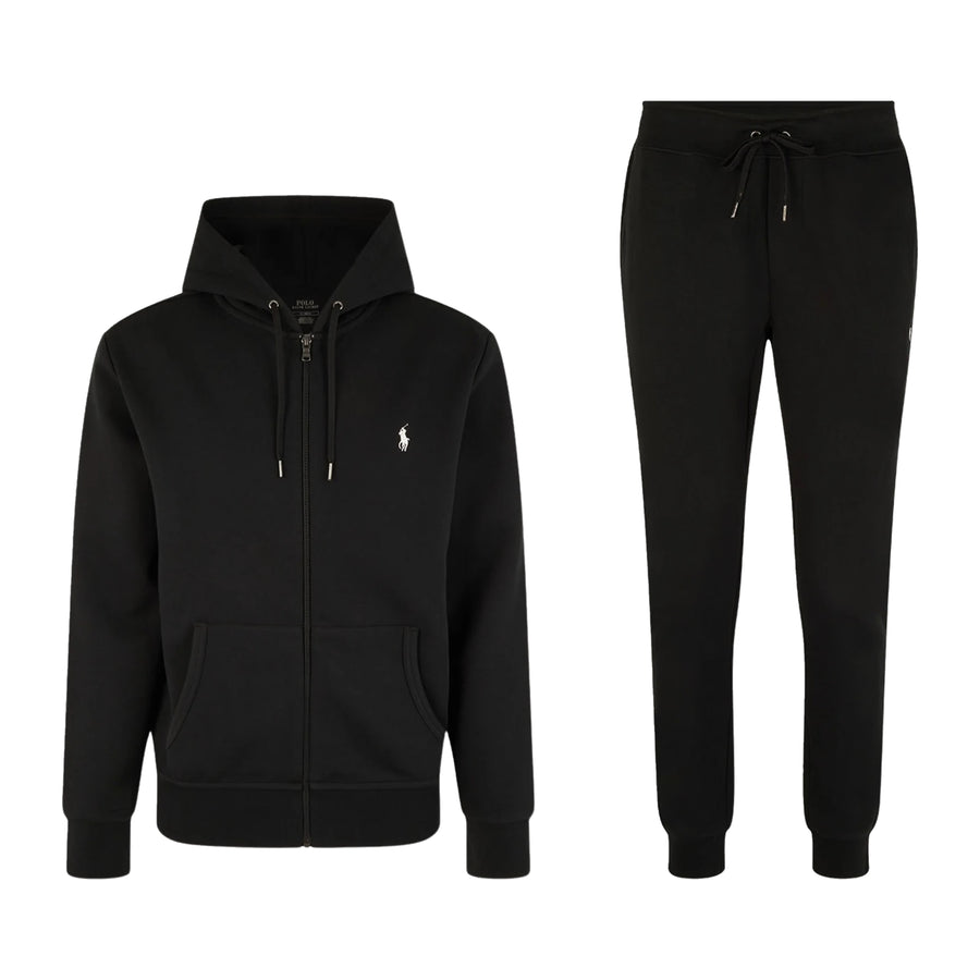 Ensemble Ralph Lauren noir : hoodie zippé et jogging